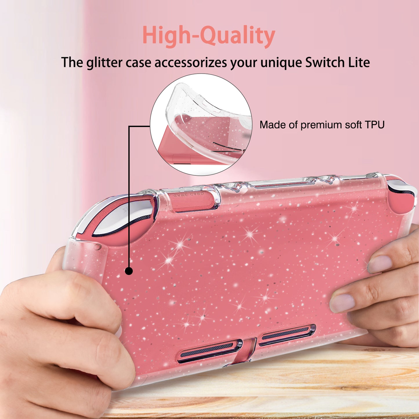 TIKOdirect Pink Carrying Case for Switch lite