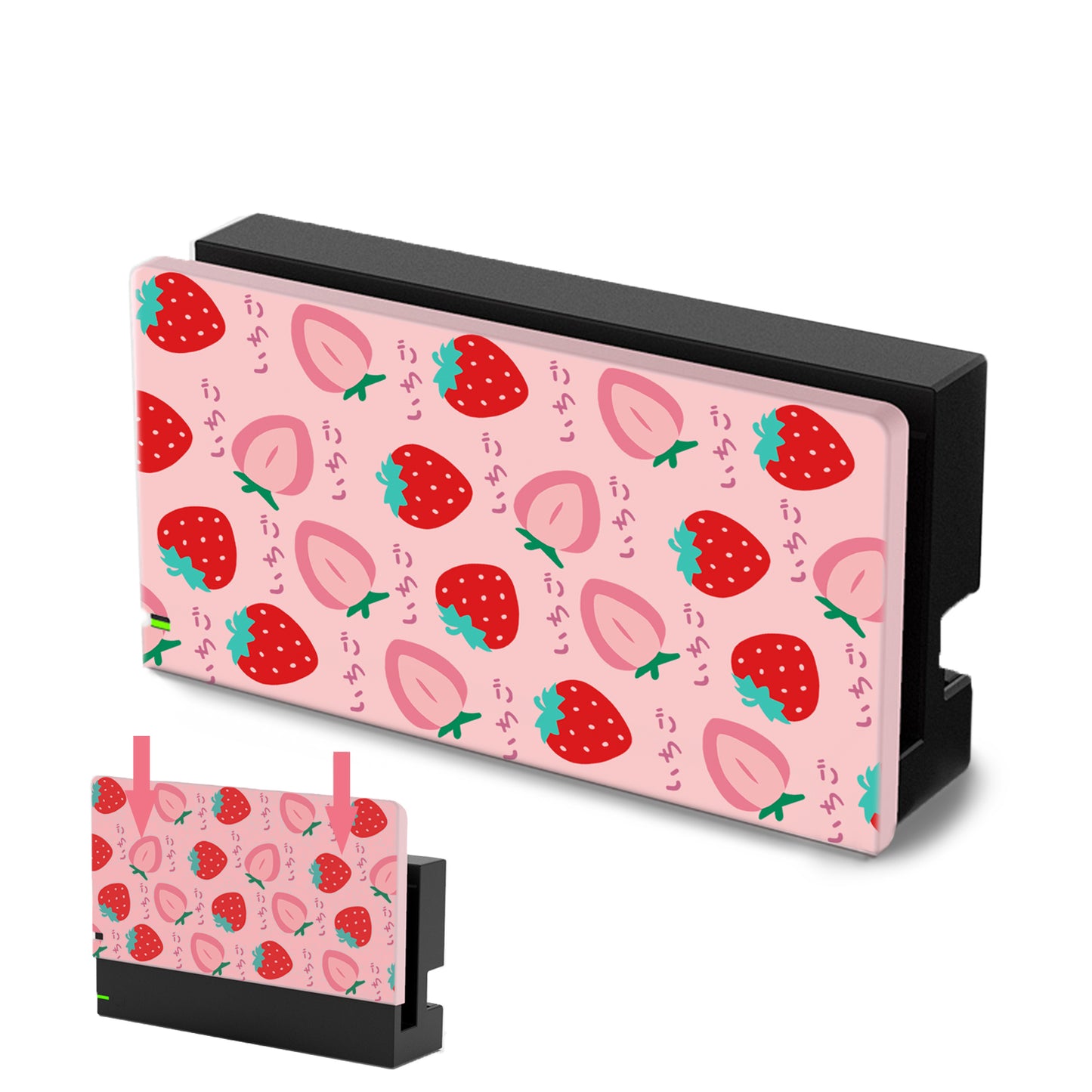 TIKOdirect Strawberry Faceplate Cover for Switch Charging Dock