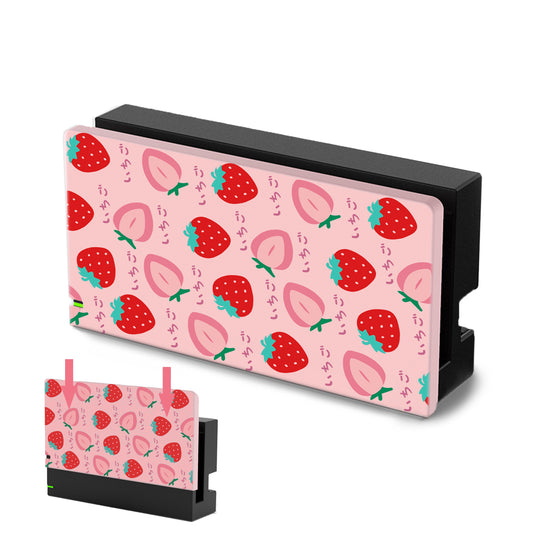 TIKOdirect Strawberry Faceplate Cover for Switch Charging Dock