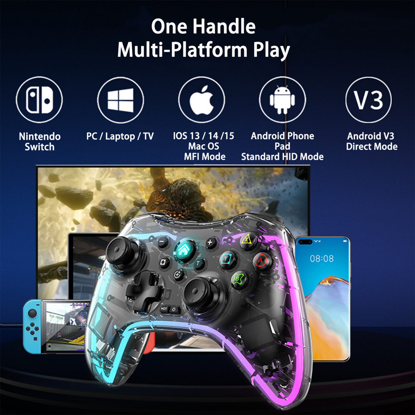 TIKOdirect Wireless Controller for Switch/OLED/Lite