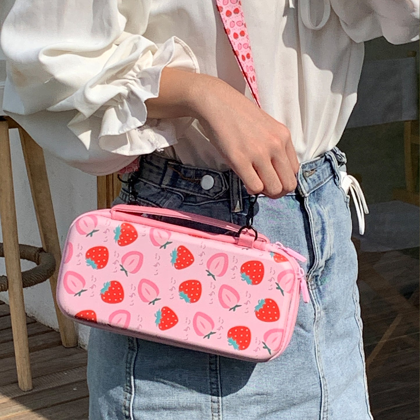 TIKOdirect Strawberry Carrying Case for Switch & OLED