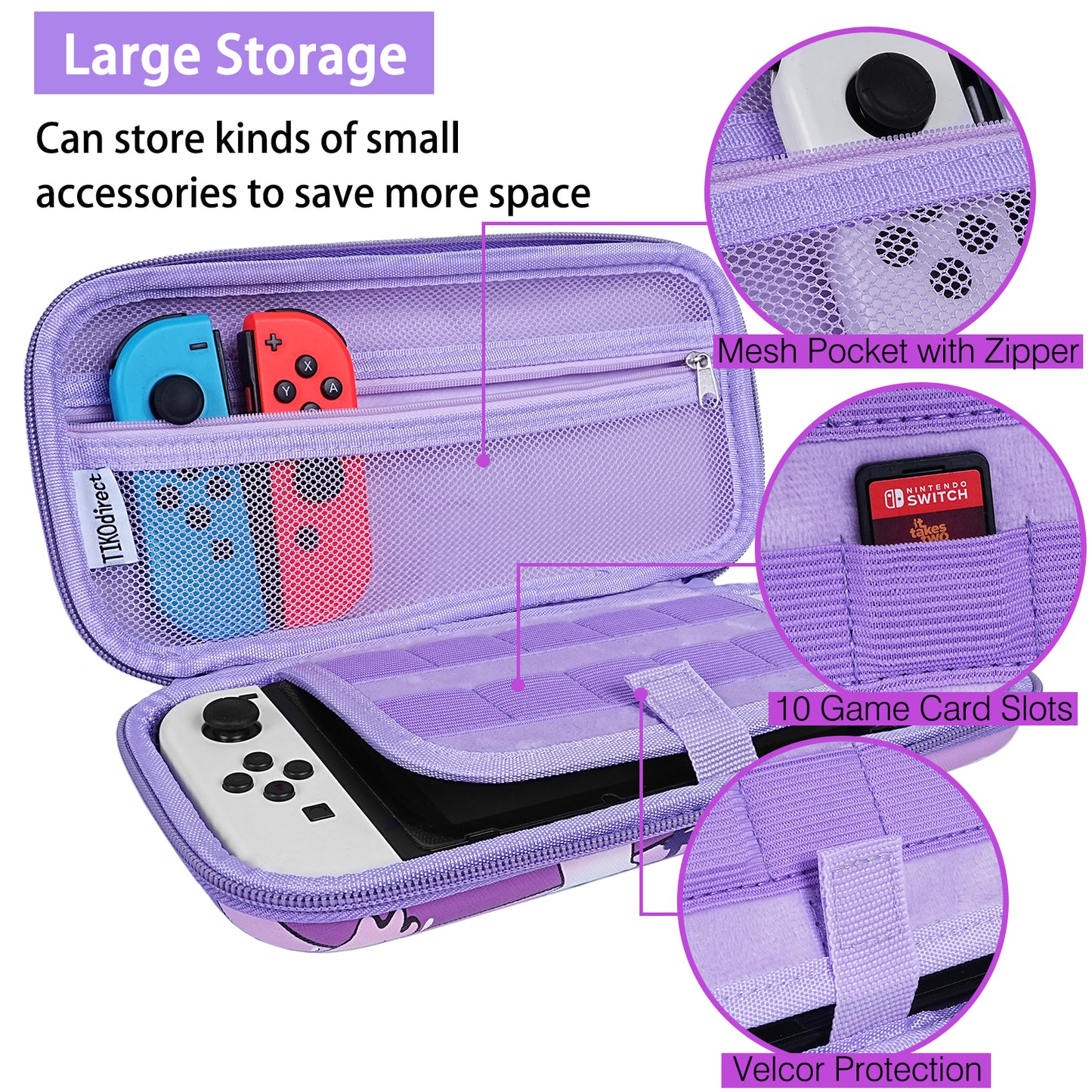 TIKOdirect Halloween Ghost Carrying Case for Switch & OLED