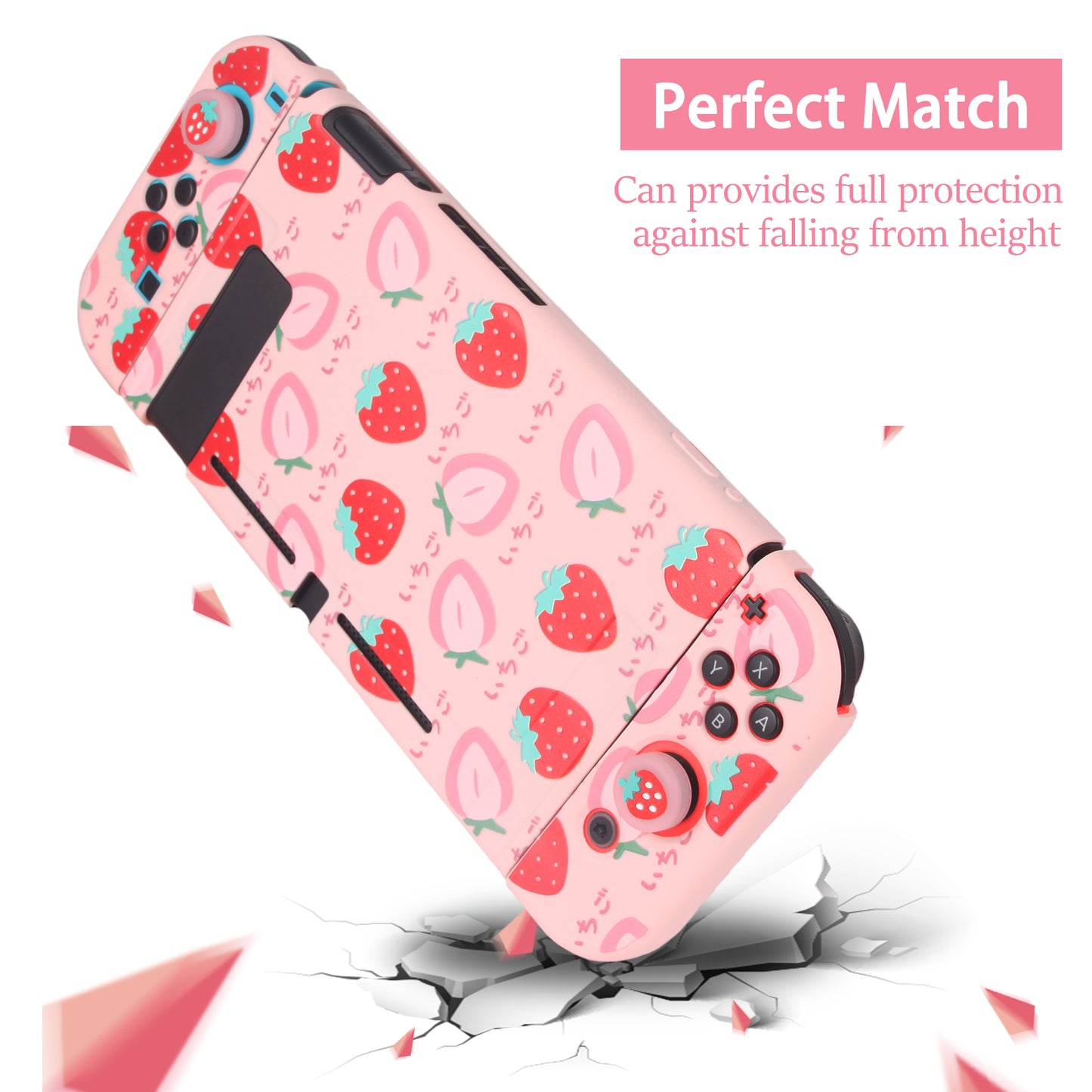 TIKOdirect Strawberry Protective Case for Switch