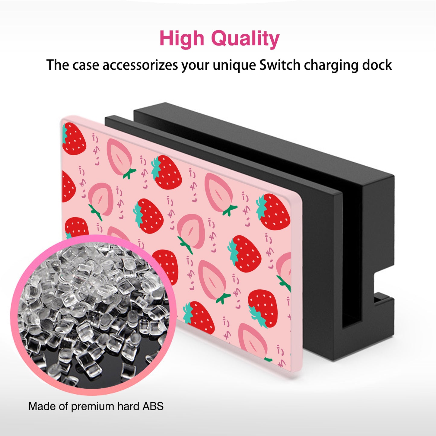 TIKOdirect Strawberry Faceplate Cover for Switch Charging Dock