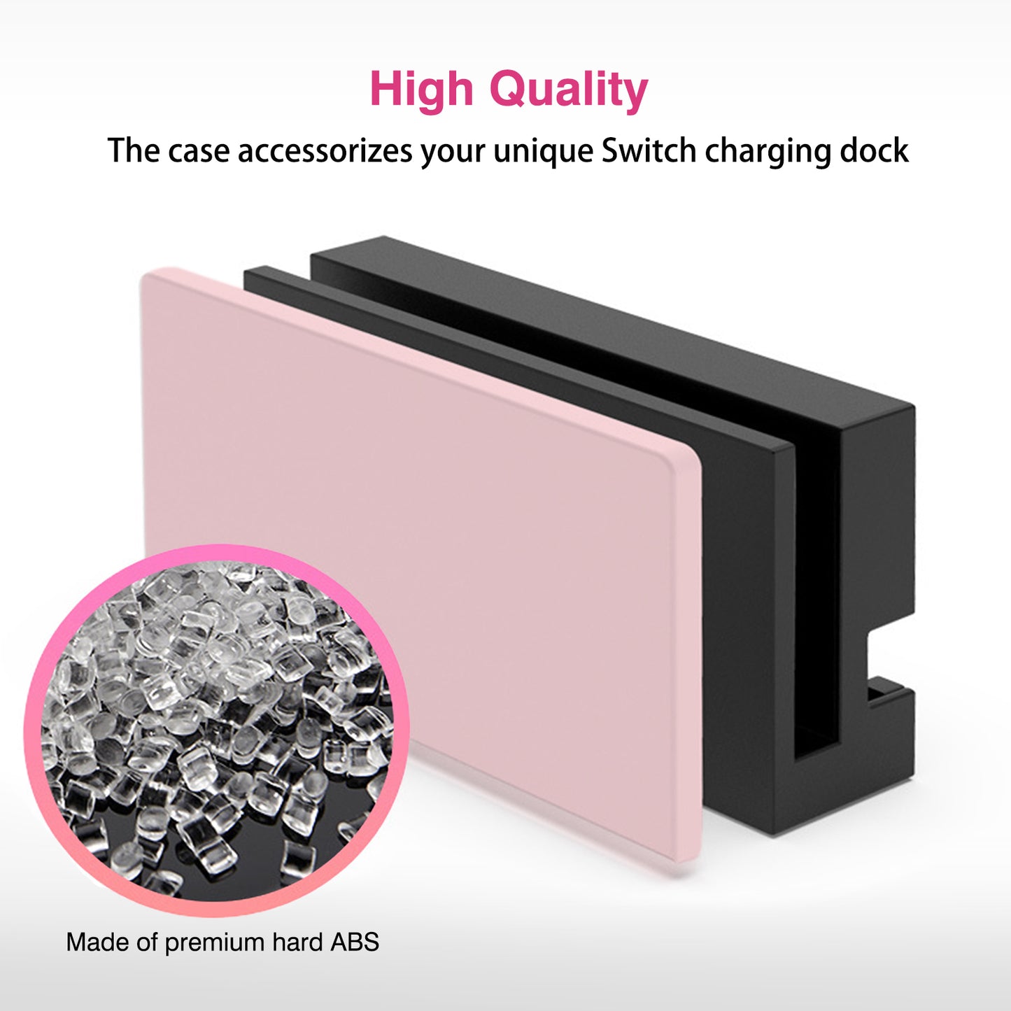 TIKOdirect Pink Faceplate Cover for Switch Charging Dock