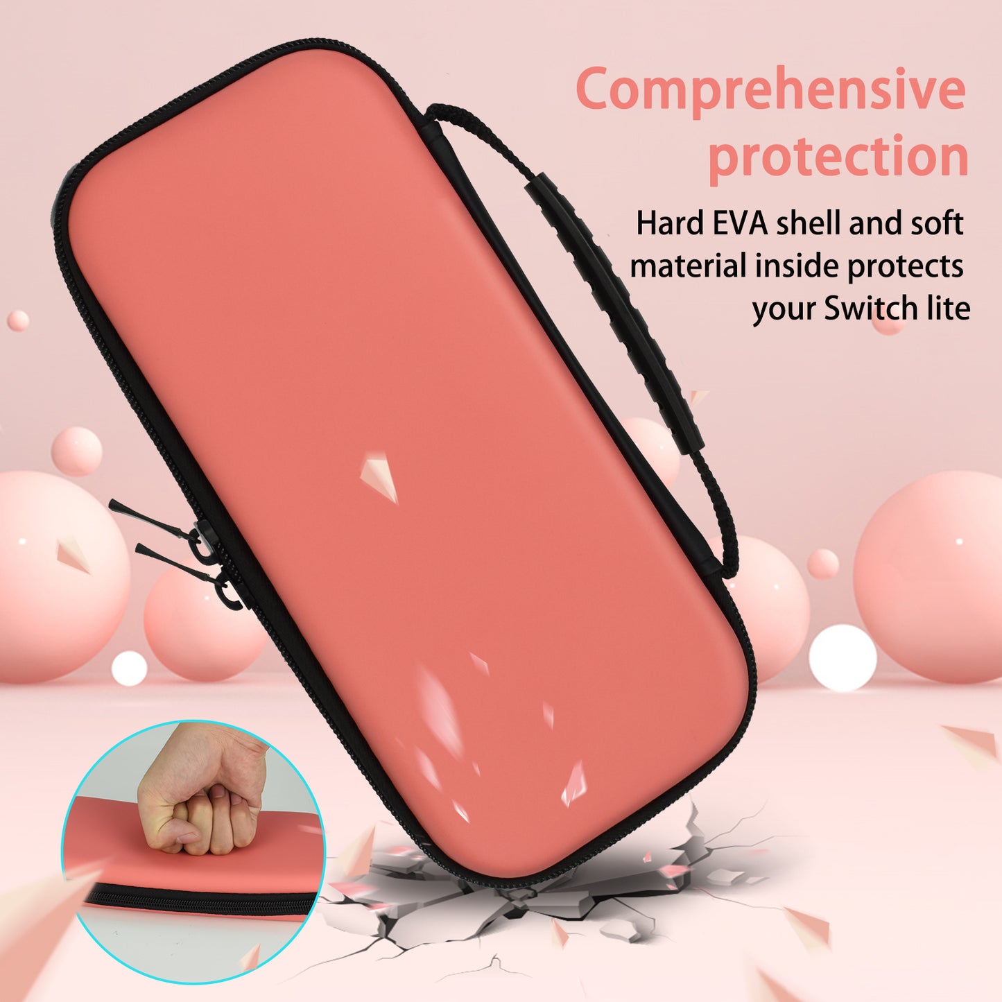 TIKOdirect Pink Carrying Case for Switch lite