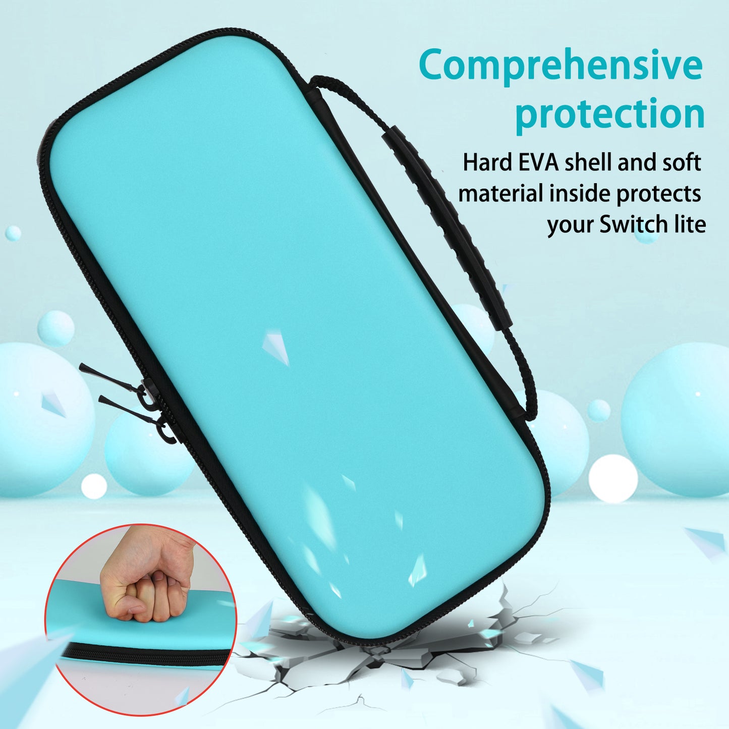 TIKOdirect Blue Carrying Case for Switch lite