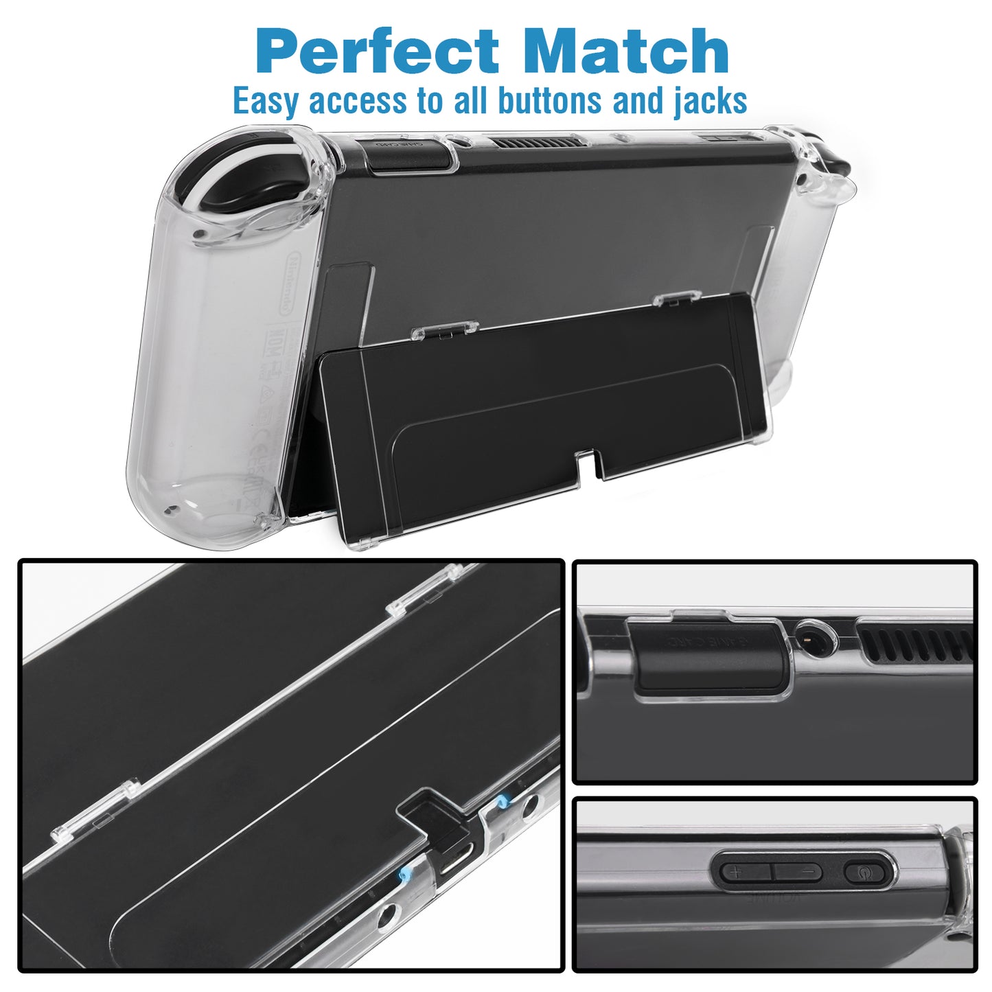 TIKOdirect Transparent Case Compatible for Switch OLED