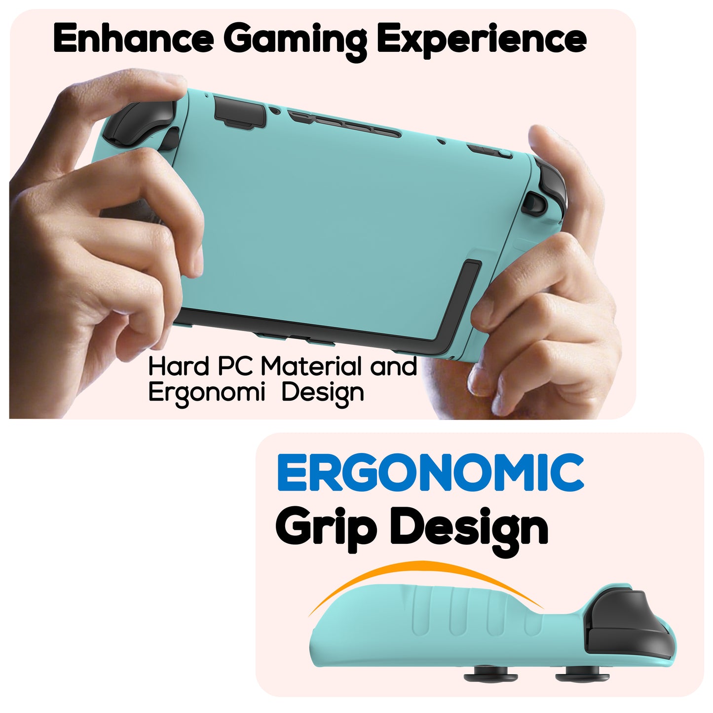 TIKOdirect Protective Case for Switch 2, Hard PC Slim Dockable Cover Case Designed for Switch 2 2025, Game Console and Joy Con Controllers, Blue