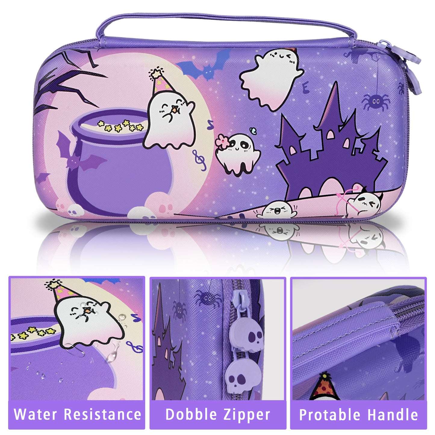 TIKOdirect Halloween Ghost Carrying Case for Switch & OLED