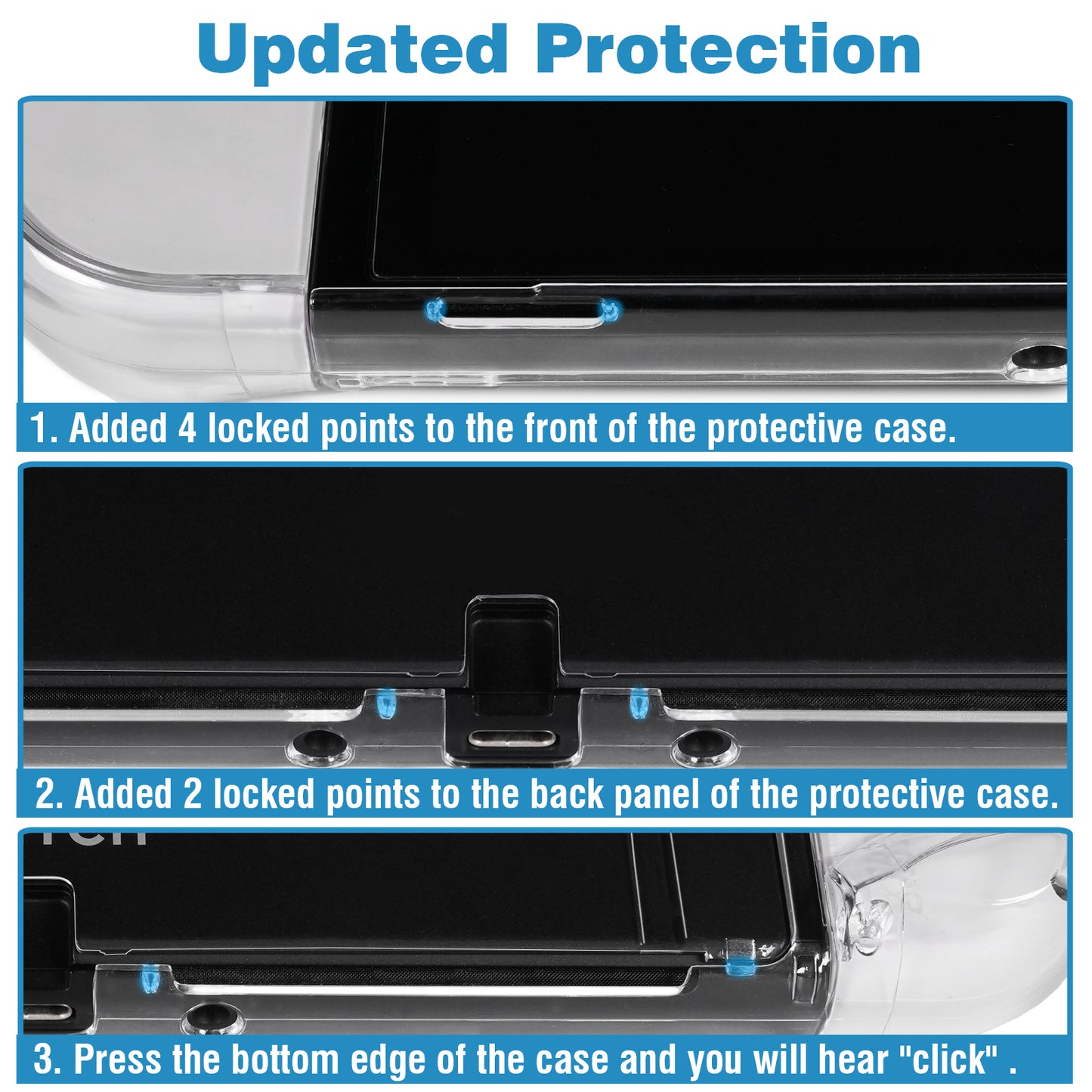 TIKOdirect Transparent Case Compatible for Switch OLED