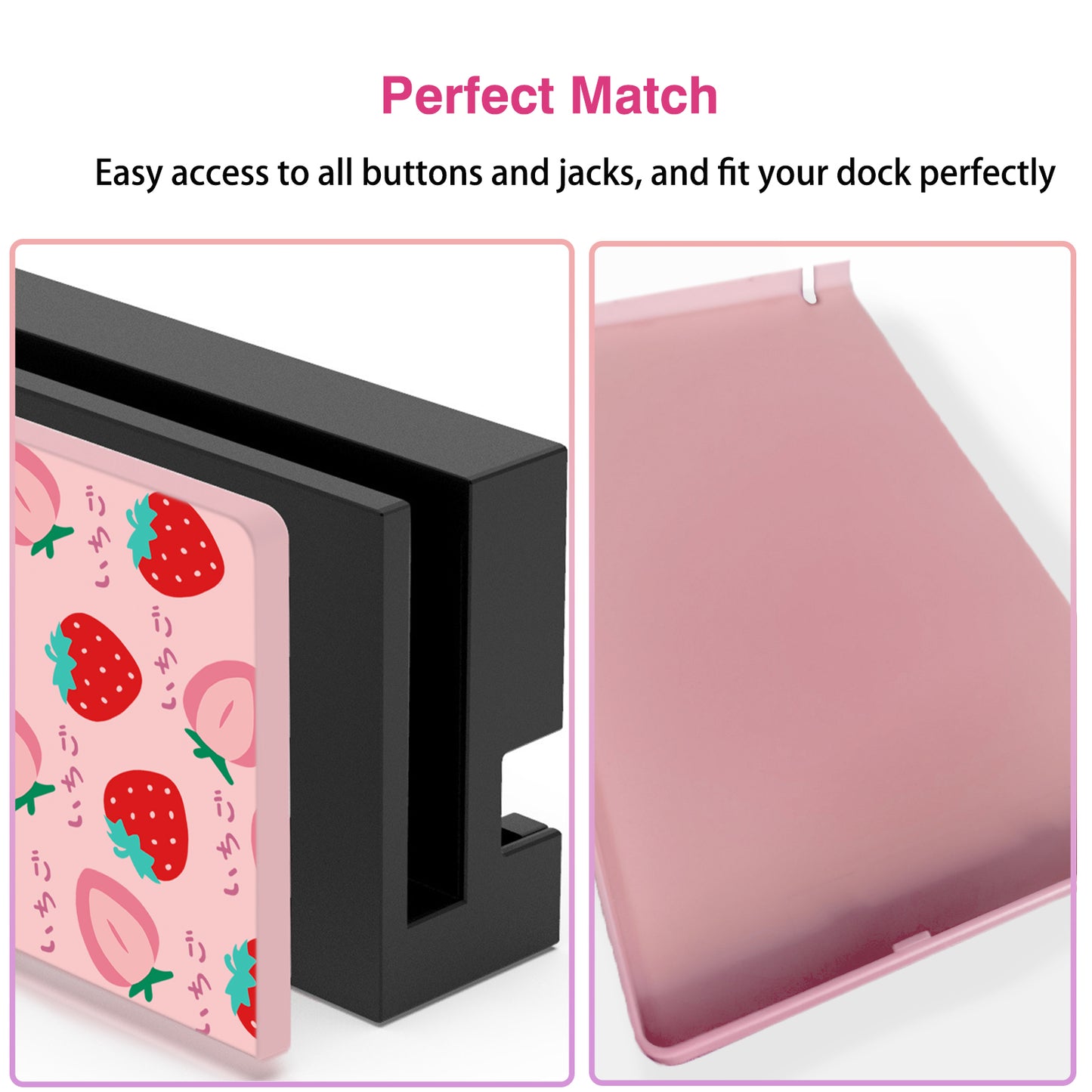 TIKOdirect Strawberry Faceplate Cover for Switch Charging Dock