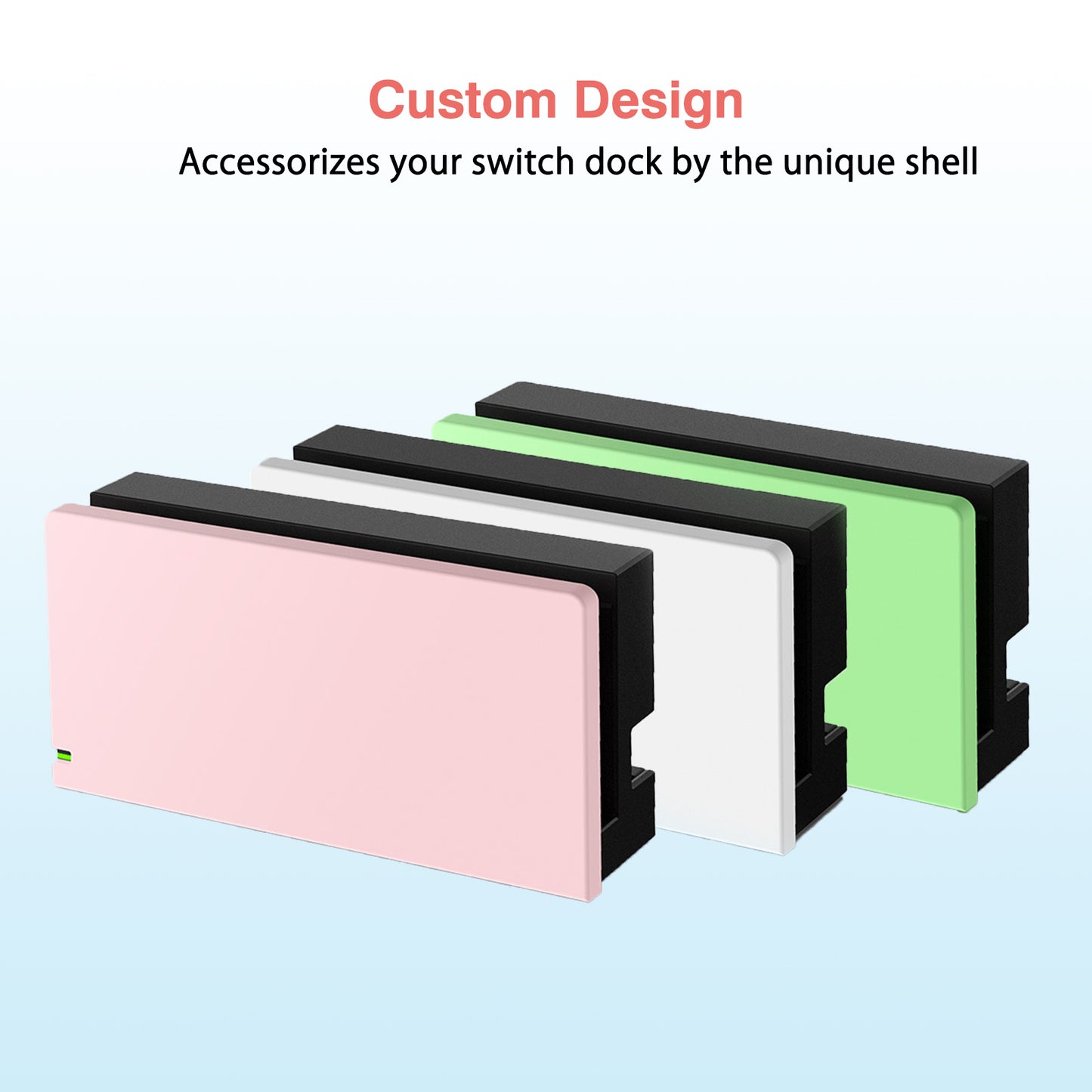 TIKOdirect Pink Faceplate Cover for Switch Charging Dock