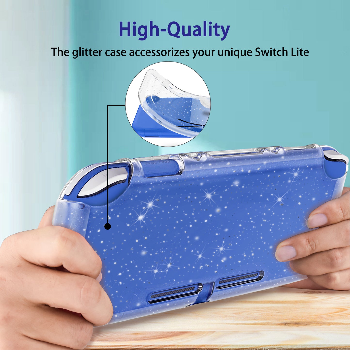 TIKOdirect Blue Carrying Case for Switch Lite