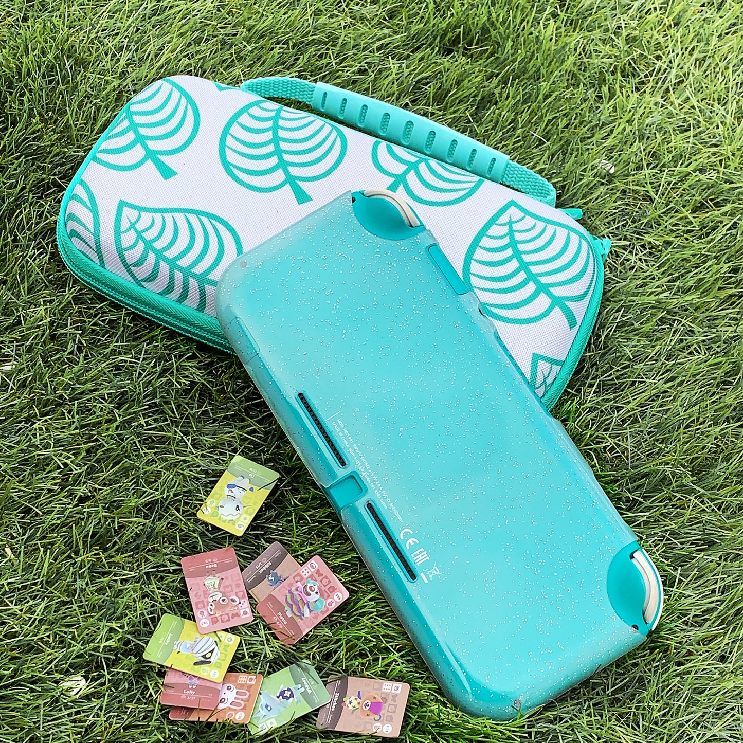 TIKOdirect Green Leaf Carrying Case for Switch lite