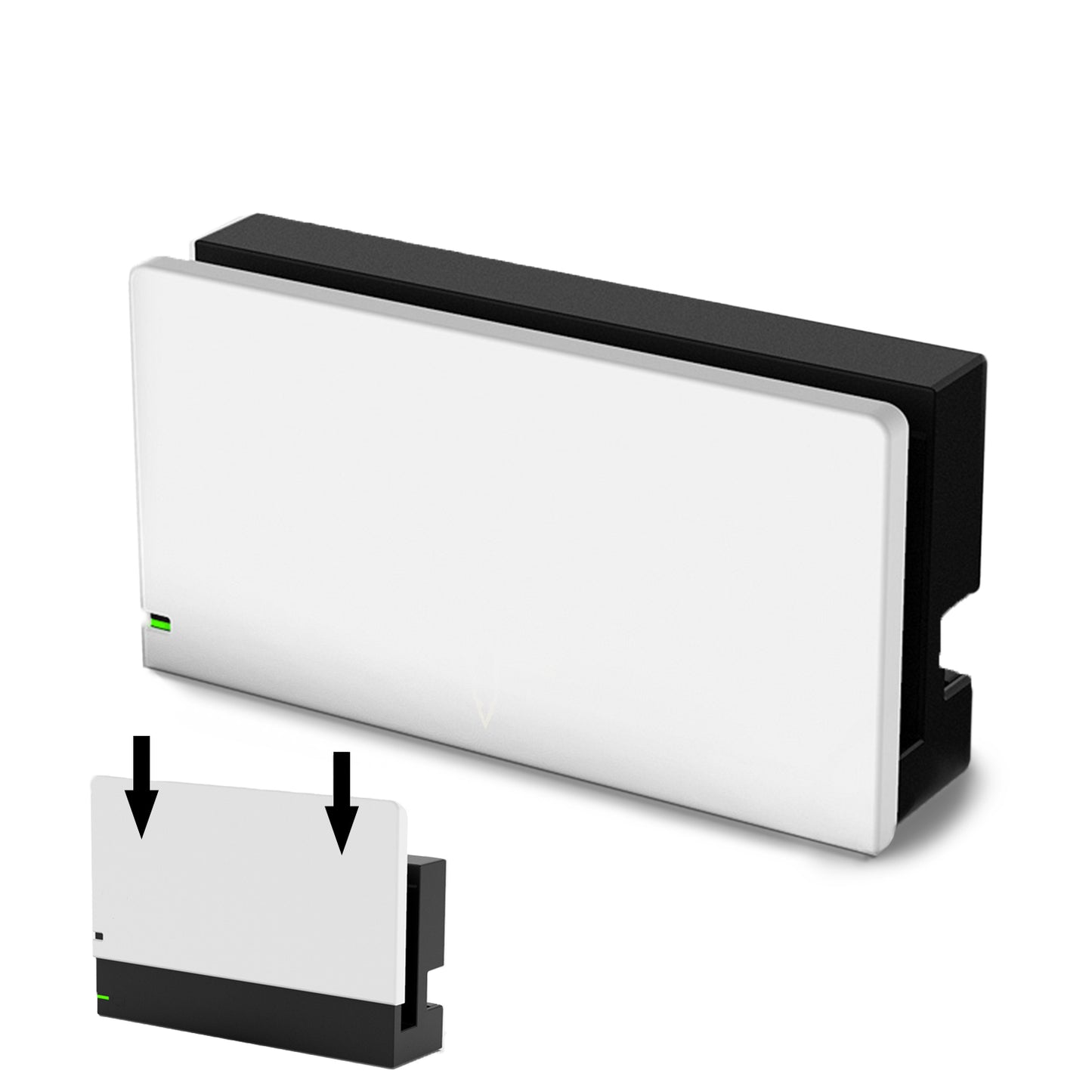 TIKOdirect White Custom Faceplate Cover for Switch Charging Dock