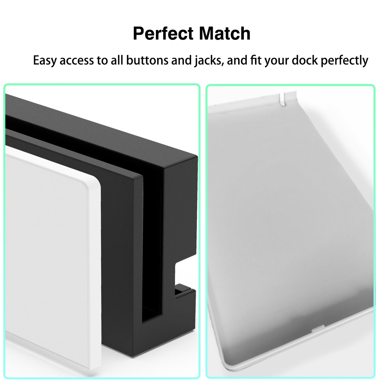 TIKOdirect White Custom Faceplate Cover for Switch Charging Dock