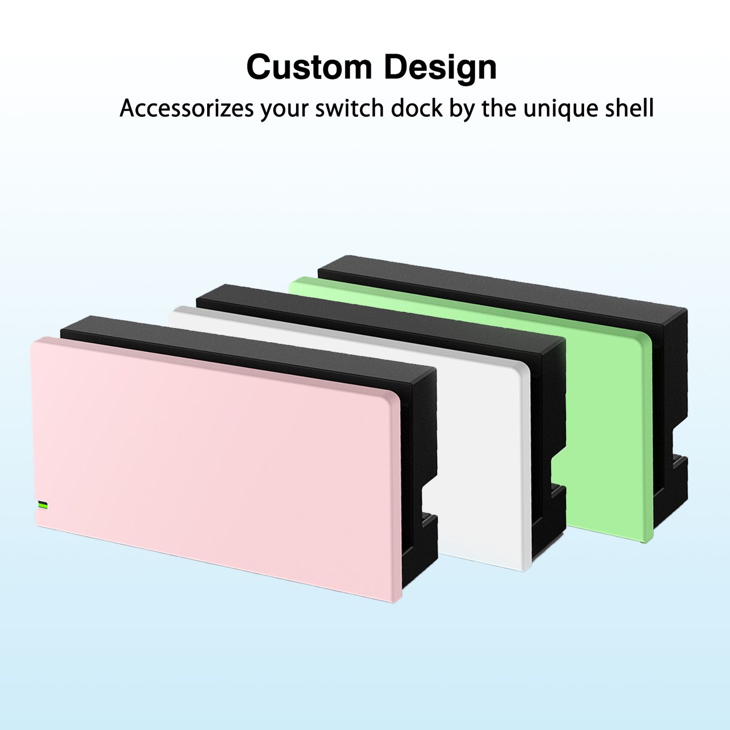 TIKOdirect White Custom Faceplate Cover for Switch Charging Dock